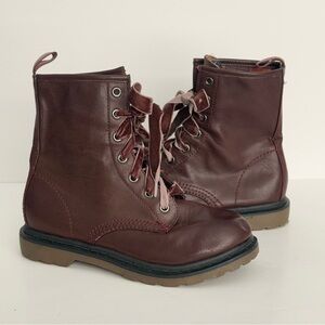 Arizona Jeans Ankle Boots Burgundy Size 6.5
